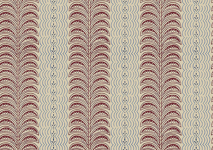 Land & Shore Fintra Stripe, Red Blue - Twist&Fit Roman Blind - Image 8